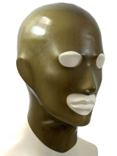 Gummi-Maske MIT Augen- und Mund-Öffnung - smoke-fumee 