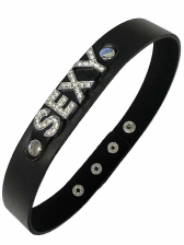 DELUXE Halsband SEXY schwarz 