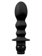 Hydro Blast Analdusche Silikon Butt Plug 10cm schwarz 