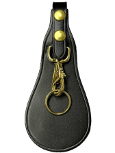 JAY PEE Karabiner mit Unterlage - glatt gold 