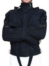 KlinikBondage Zwangsjacke schwarz 