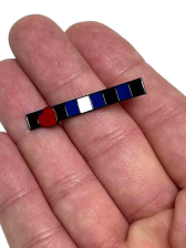 Leather Pride Flaggen-Anstecker Pin lang 