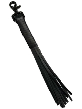 Flogger aus Riemen schwarz 35 cm 