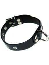 Leder-Halsband - 3cm 
