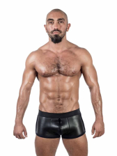 Mister B Neopren Shorts Full Zip schwarz 