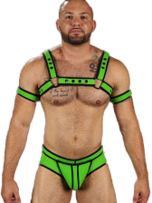 Mister S Neo BOLD COLOR BULLDOG Harness - lime 