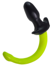 Mister S Silikon Puppy Tail - lime 