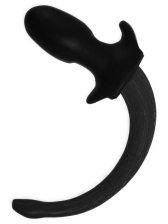 Mister S Silikon Puppy Tail - schwarz 