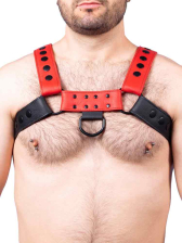 Oberkörper-Harness schwarz-rot 