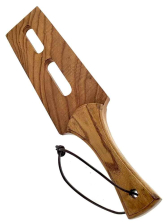 Paddel, Holz mit Lochung 