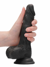 REALROCK Realistik Dildo 7" schwarz 