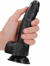 REALROCK Realistik Dildo 7" schwarz 