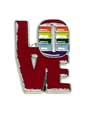 Gay Pride Regenbogen Anstecker Pin LOVE 