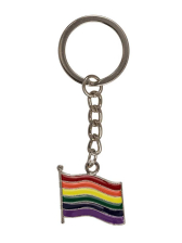 Schlüsselring Pride Regenbogen-Flagge 