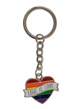 Schlüsselring Pride LOVE IS LOVE HERZ 