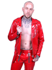 Riegillio PVC Jacke BRANDO - rot 