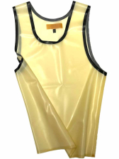 SPEXTER Rubber Tank-Top transparent - schwarze Streifen 