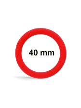 RUDE RIDER Cockring Silikon - rot 40mm 