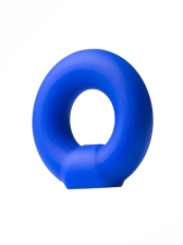 RUDE RIDER KNOB Cockring Silikon - blau 