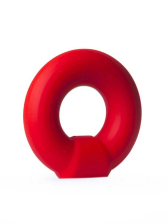 RUDE RIDER KNOB Cockring Silikon - rot 