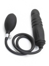 RUDE RIDER Silikon Dildo-Plug aufblasbar schwarz 