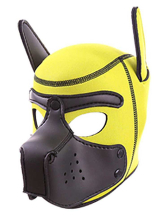 RUDERIDER Neopren Puppy-Maske gelb 