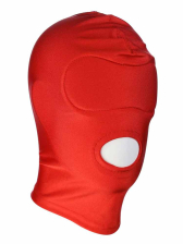 Spandex Maske - mit gepolsterten Augen rot 