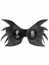 Steampunk Wingy-Maske Schwarz 