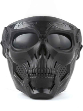 Totenkopfmaske Cosplay BDSM-Play - schwarz 