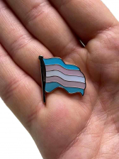 Transgender Flaggen-Anstecker - Pin 