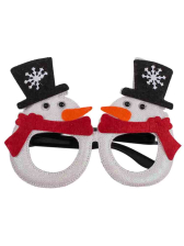 Weihnachten Spaß-Brille - Schneemänner 