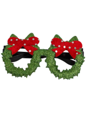 Weihnachten Spaß-Brille - Weihnachtskranz 