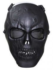 Gittermaske TOTENKOPF - schwarz