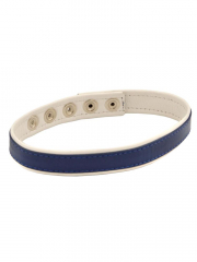 Mister B Leder Circuit Bizepsband blau - weiss