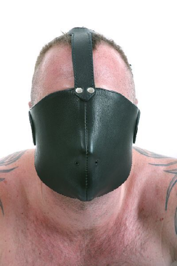Mister B Leder-Halbmaske 