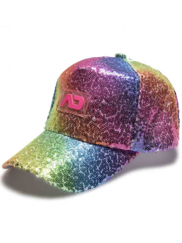 ADDICTED Glitter Multicolor Cap Regenbogenfarben 