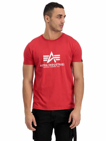 Alpha Industries Basic T-Shirt - speed red 