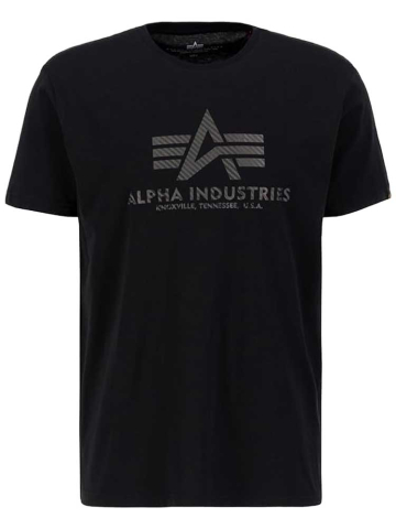 Alpha Industries Basic T-Shirt Carbon schwarz-schwarz 