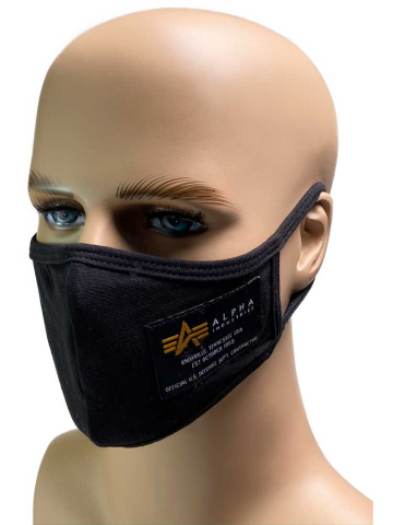 Alpha Industries Crew Facemask schwarz 