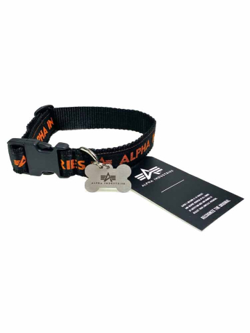 Alpha Industries DOG TAG COLLAR schwarz-orange 