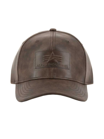 Alpha Industries PU Logo Cap braun 