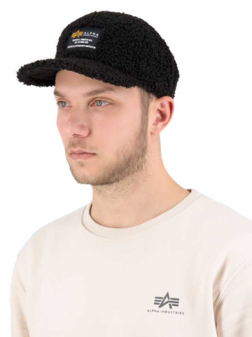 Alpha Industries Teddy Cap schwarz 