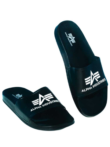 Alpha Industries SLIDER Sandalen schwarz 