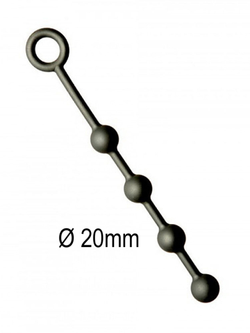 Analkugeln - Anal-Balls - Silikon -XS- 4x20mm schwarz 