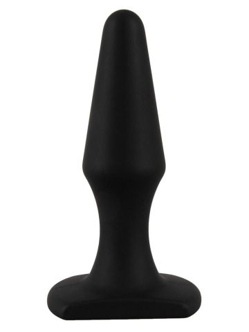 Butt Plug Silikon 10x3cm schwarz 