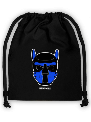 Big-Bag Turnbeutel Puppy Maske blau 