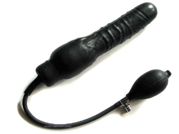 Blow-Up Dildo Größe XL - schwarz + Schaumkern 