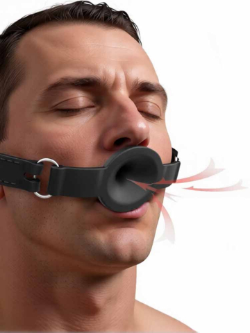 Silikonknebel CHUTOS abschließbar 35mm schwarz 