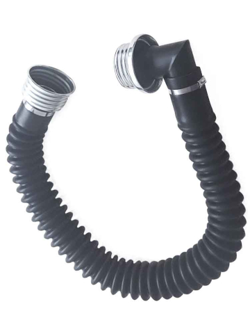 Gasmasken-Schlauch 90° Male-Gewinde 