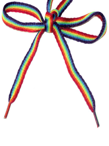 Gay Pride Regenbogen Schnürsenkel - 1 Paar 